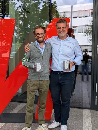 Beste Onlineshops 2024 ntv Studie; Tim Laufenberg (links) und Timo Emmert, Geschäftsführer MMS E-Commerce GmbH